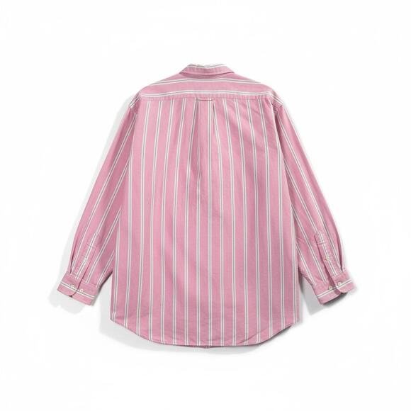 Ralph Lauren Classic Fit Pink Striped Button Down Shirt Men’s Size 18 XL - Picture 2 of 6